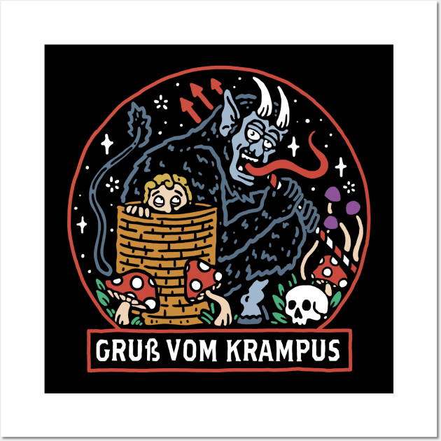 Gruß vom Krampus Wall Art by Dustin Wyatt Design